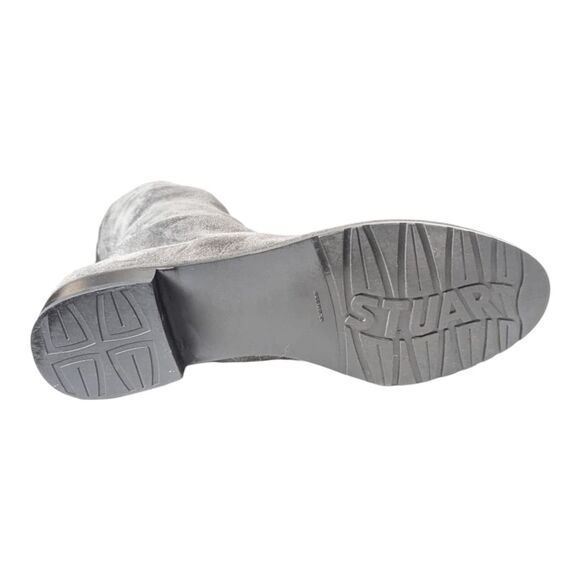 STUART WEITZMAN Lowland Slate Grey Suede Over The Knee Boot Size 9.5M - Picture 10 of 10